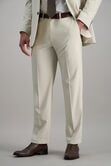 J.M. Haggar Premium Stretch Suit Pant - Flat Front, Natural view# 1