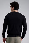 Long Sleeve V-Neck Sweater, Black view# 2