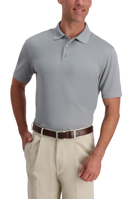 Texture Solid Polo,  Stainless Steel view# 1