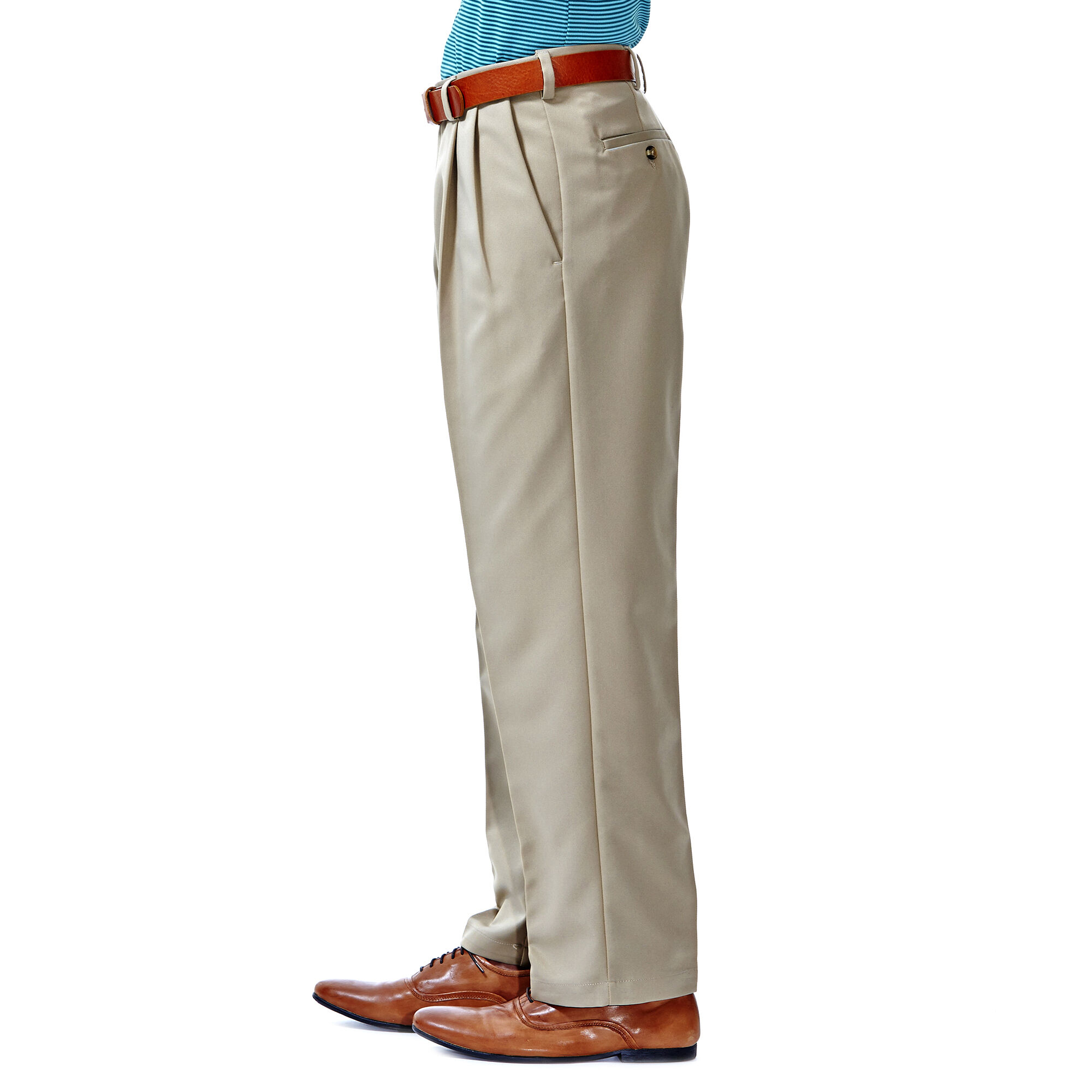Cool 18 Pant Classic Fit Pleat No Iron Haggar
