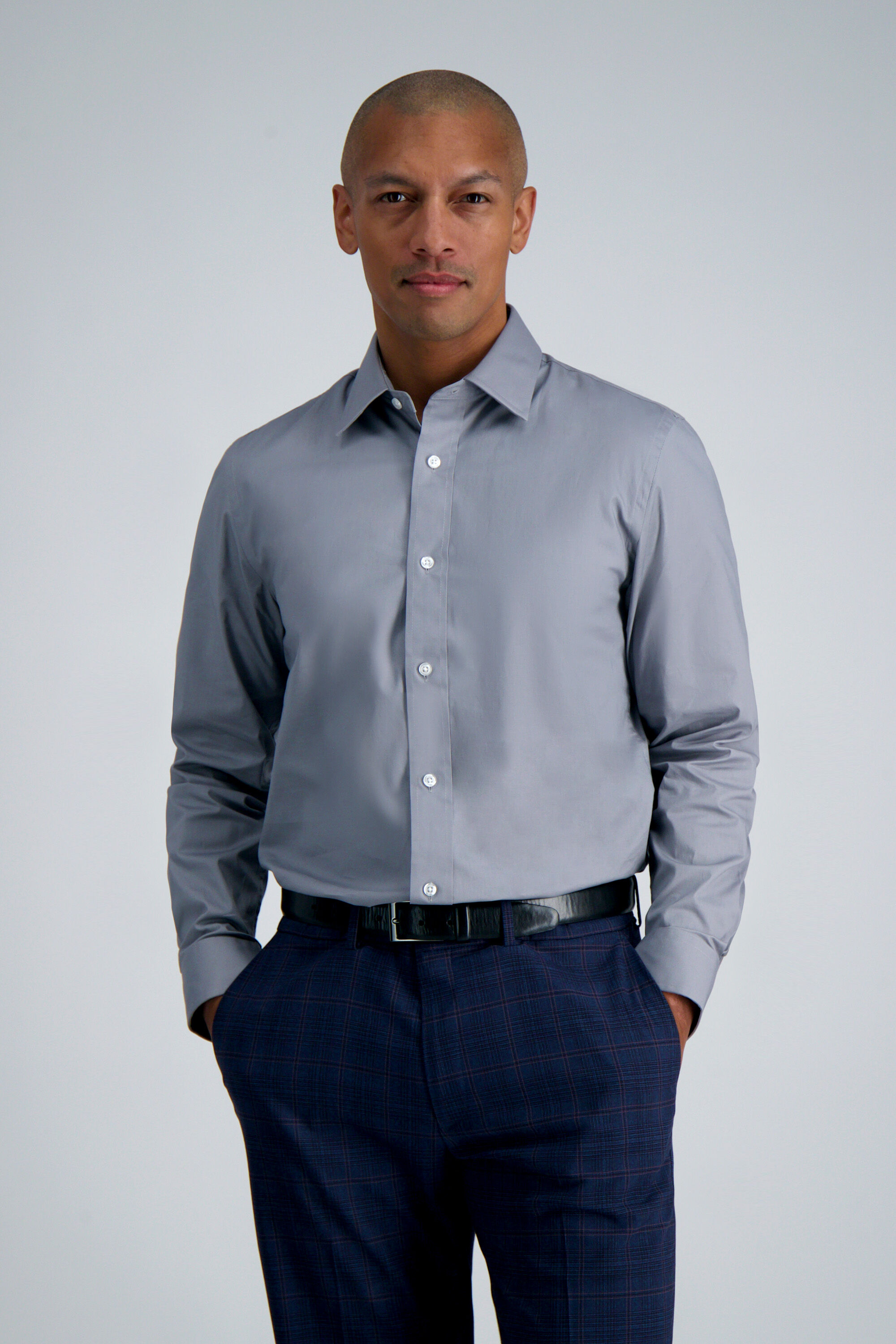 Black pants grey dress shirt 2025