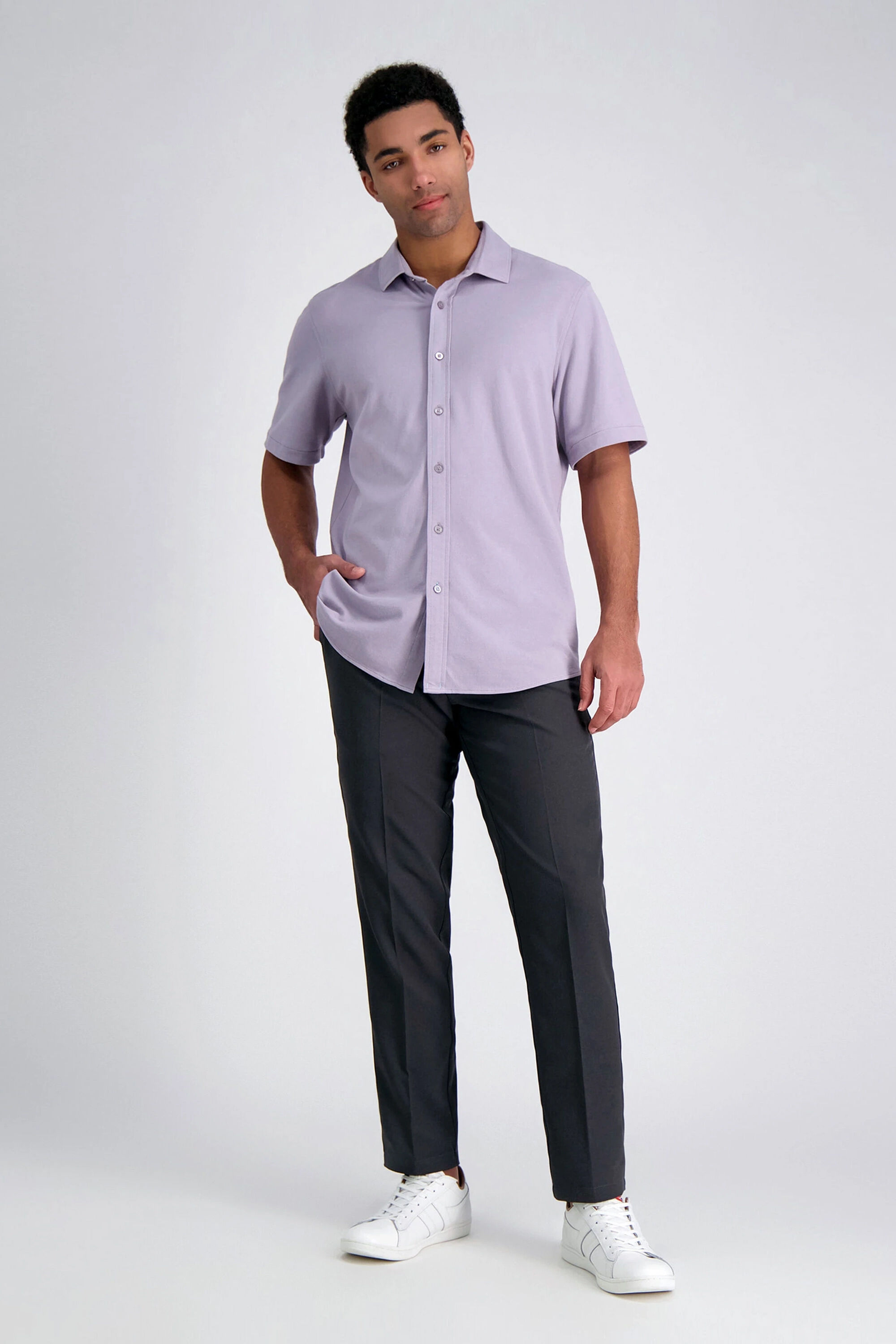 Haggar slim sales performance slacks