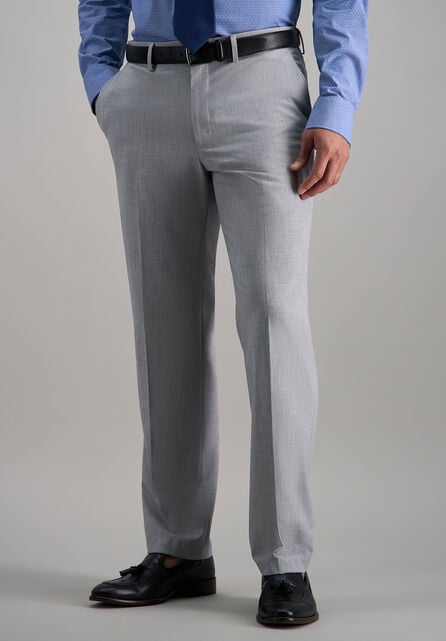 J.M. Haggar 4-Way Stretch Dress Pant, Light Grey