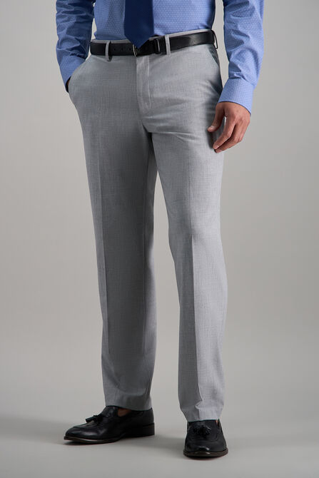 J.M. Haggar 4-Way Stretch Dress Pant, Light Grey view# 1