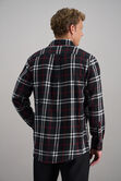 Long Sleeve Flannel Plaid Shirt, Red view# 4