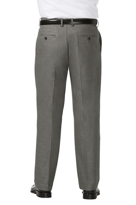 Big &amp; Tall J.M. Haggar Dress Pant - Sharkskin, Med Grey view# 3