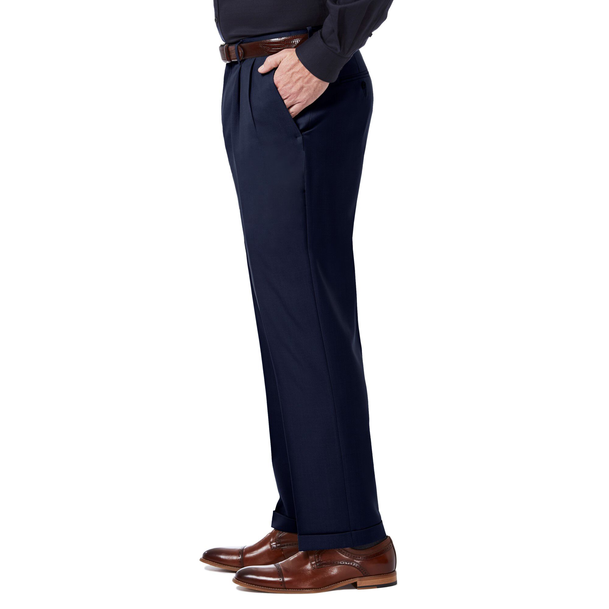 Haggar pleated dress pants online