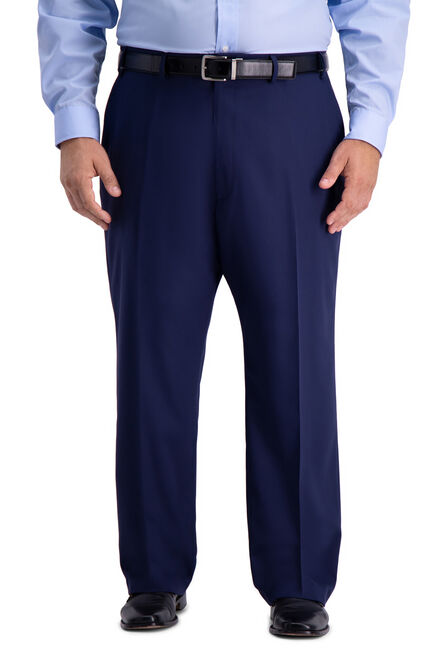 Big &amp; Tall Active Series&trade; Herringbone Suit Pant, Midnight view# 1