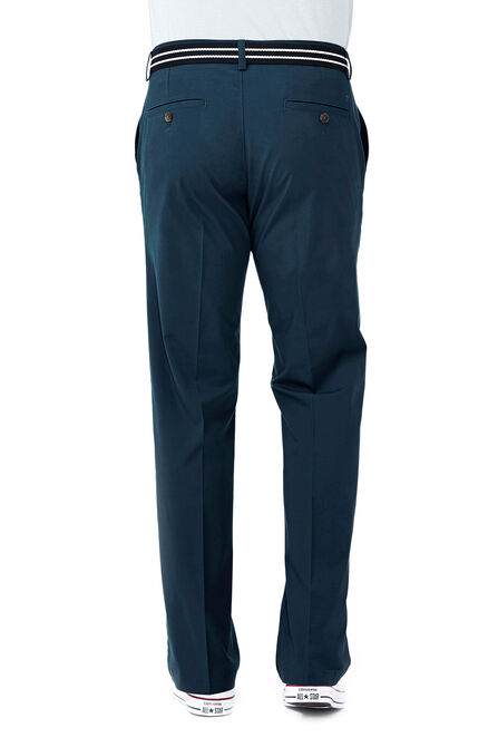 Solid Stretch Poplin Pant, Teal view# 3