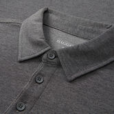 2-Color Pique Polo, Med Grey view# 6