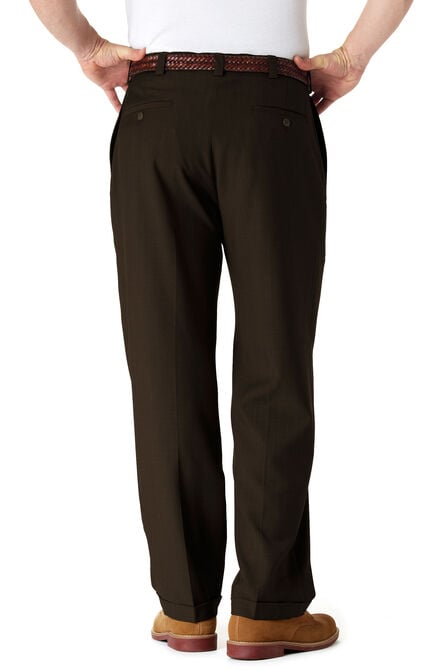 Big &amp; Tall E-CLO&trade; Stria Dress Pant, Brown view# 3