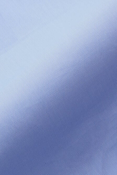 Premium Comfort Dress Shirt - Blue Herringbone , Blue view# 6
