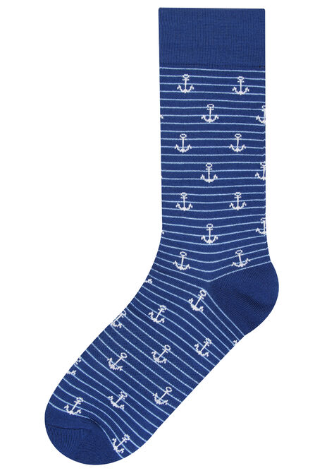 Anchors Socks, Navy view# 1