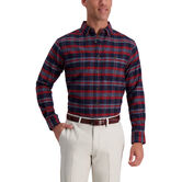 Medium Plaid Flannel Shirt, Navy view# 1