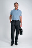 J.M. Haggar 4-Way Stretch Dress Pant - Sharkskin Windowpane,  view# 1