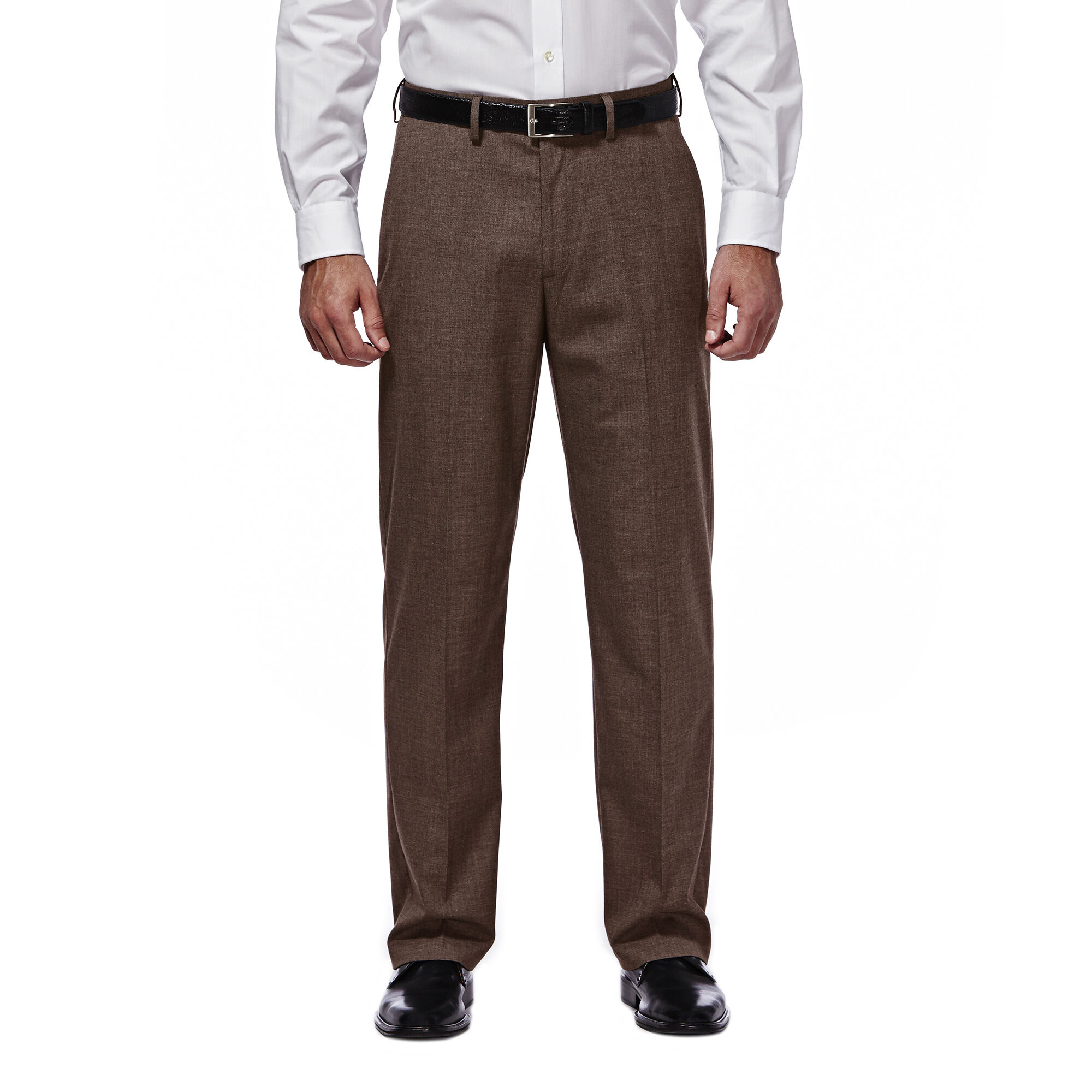 J.M. Haggar Premium Stretch Suit Pant - Flat Front Chocolate (HY00182 Clothing Pants) photo