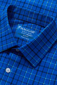 Smart Wash&trade; Dress Shirt - Blue Check, Medium Blue view# 4