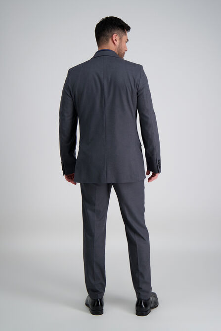 J.M. Haggar Premium Stretch Shadow Check Suit Jacket, Black / Charcoal view# 4