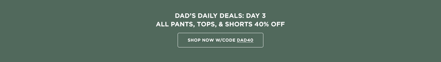 All Pants, Tops & Shorts 40% off