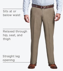 Men's Pants by Fit | Classic, Straight & Slim Pants |Haggar