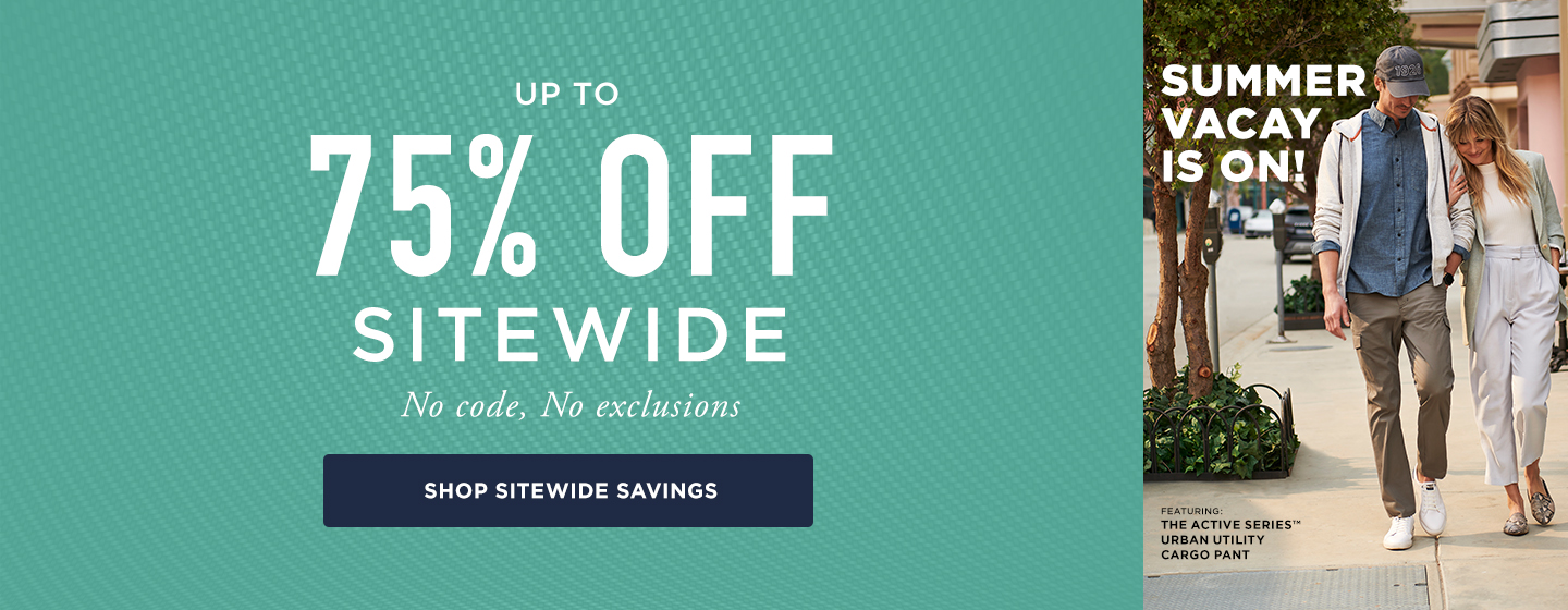  Up to 75% off Sitewide