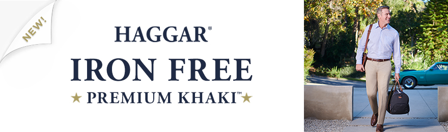 Iron Free Premium Khaki Collection Banner