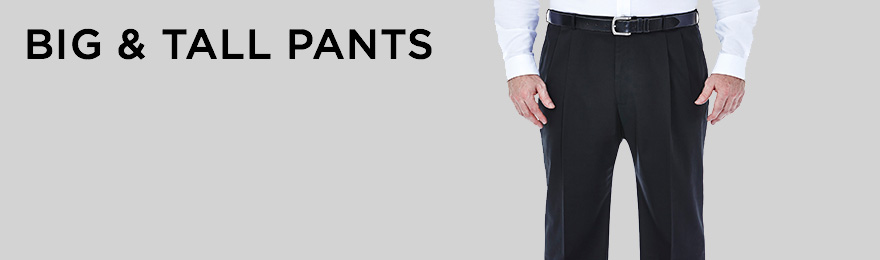 Details about  / Chaps Big /& Tall Men/'s Classic Fit Performance Flat Front Dress Pants Size 52x32