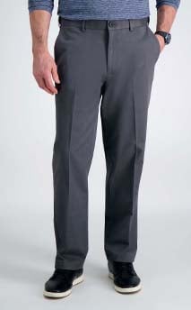 Jantour Brand Men's Autumn 98% Cotton Pants Men Business Slim Elastic  Casual Black Khaki Fit Straight Pant Trousers Male