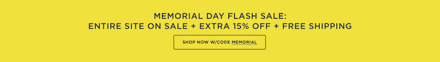 Entire Site On Sale + Extra 15% off Sitewide + Free Shipping