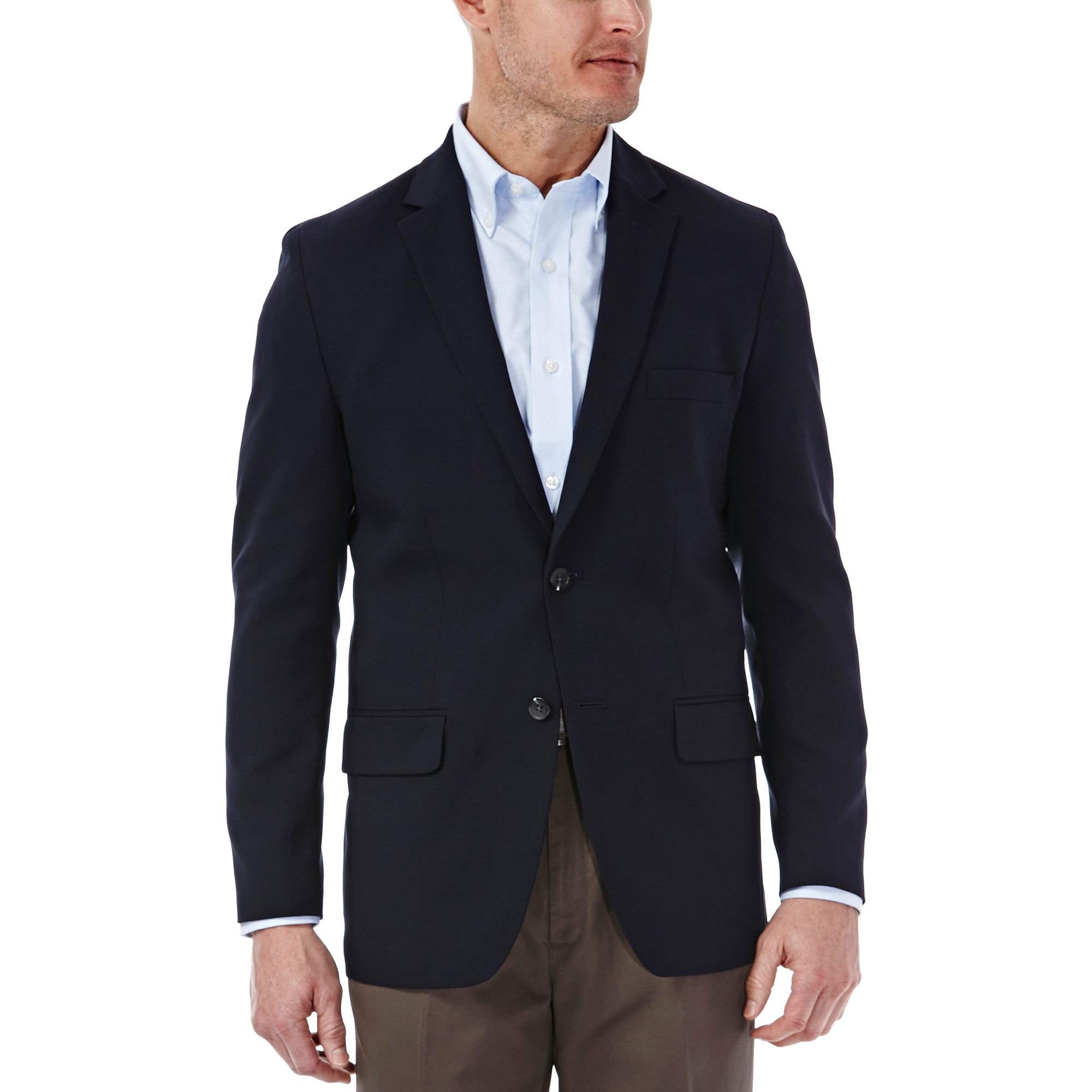 Haggar Clothing Mens Tailored Fit In Motion Blazer
