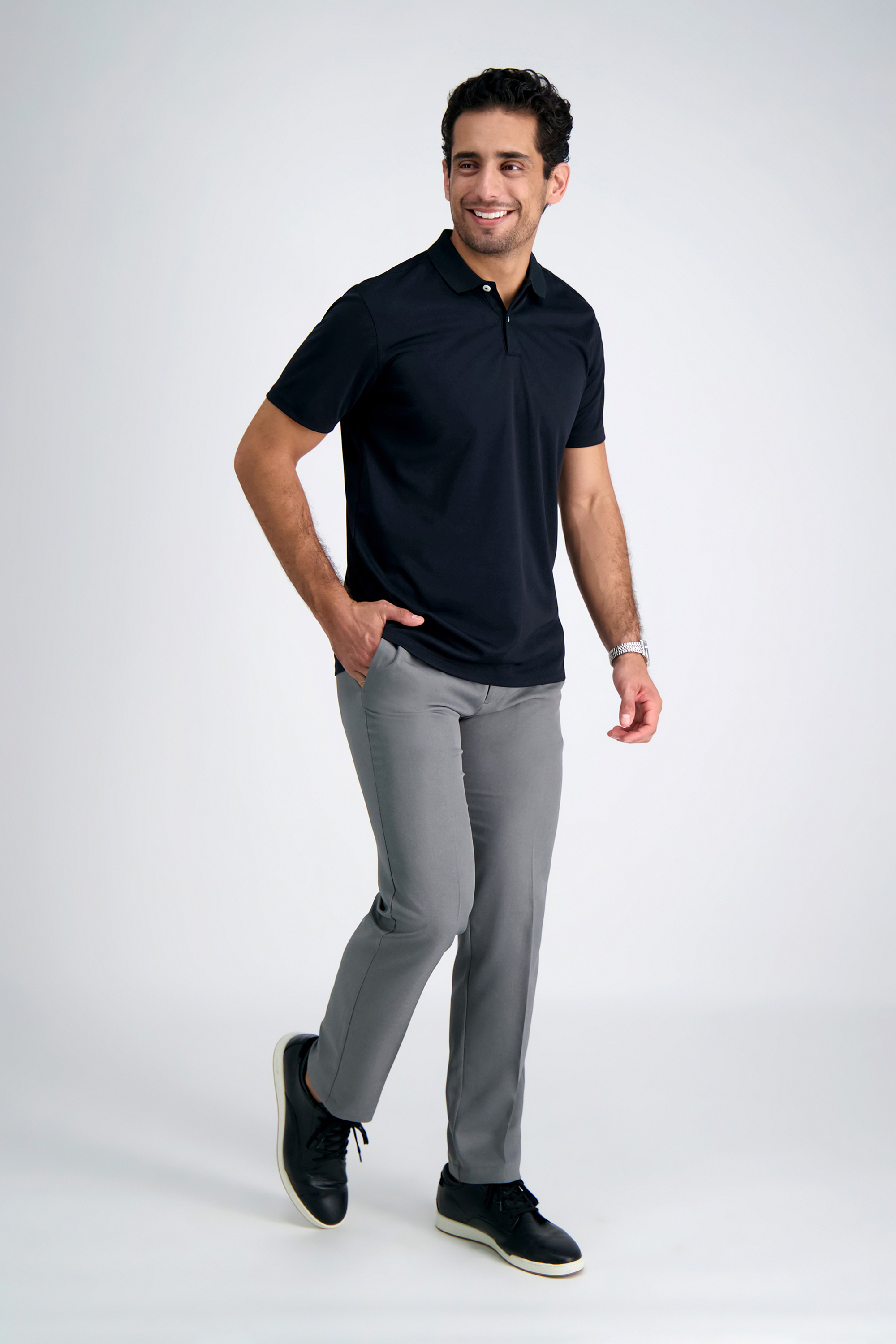 Haggar Cool 18 Mens Dress Pants Classic Expandable size 34 36 NEW
